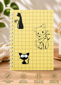 Aesthetic A5 Wiro Journal/Planner – Cat Edition